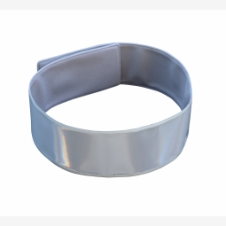 Opaska odblaskowa certyfikowana na rzep AGR srebrna