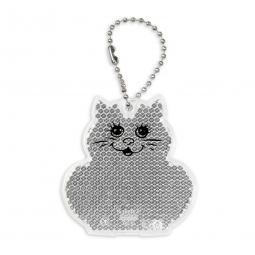 Zawieszka twarda odblaskowa - Kot