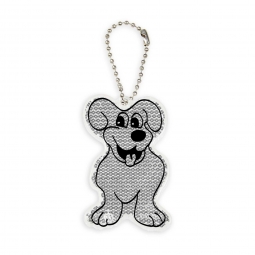 Zawieszka twarda odblaskowa - Pies