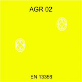 Folie odblaskowe certyfikowane CE spełniającą normę EN 13356 - AGR 02 zółta